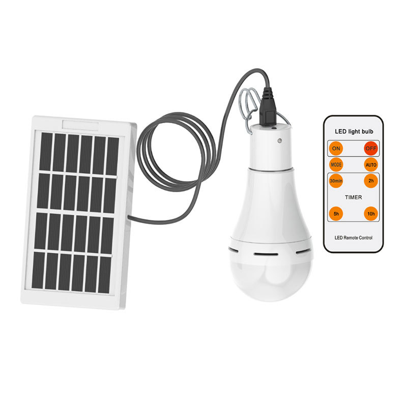 9/7W ampoule à énergie solaire lampe étanche lumière solaire pour télécommande extérieure USB lumières de charge jardin Camping tente éclairage