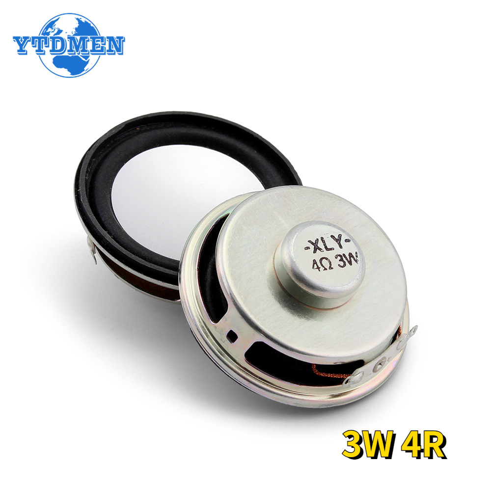 2PCS 3W 4R 미니 스피커 경적 직경 4CM 증폭기 고무 가스켓 라우드 스피커 트럼펫 Arduino 용 3W 4 Ohm 40mm 스피커