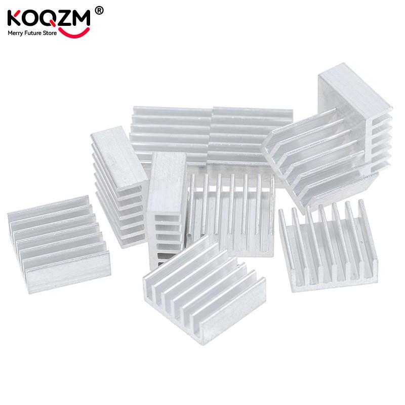 Dissipateur thermique en aluminium, refroidisseur pour puce électronique, 14x14x6mm, 10 pièces