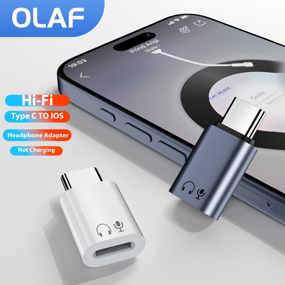 ประเภท C ถึง Lightning อะแดปเตอร์หูฟัง IOS หญิง USB C อะแดปเตอร์เสียงสําหรับ iPhone 1516 Samsung Voice Call ชุดหูฟังแบบมีสายอะแดปเตอร์
