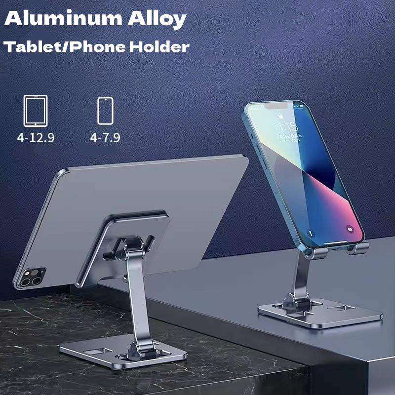 Uniwersalny przenośny uchwyt na tablet ze stopu aluminium do iPada Air Pro Mini stojak na tablet Regulowany, elastyczny stojak na telefon komórkowy