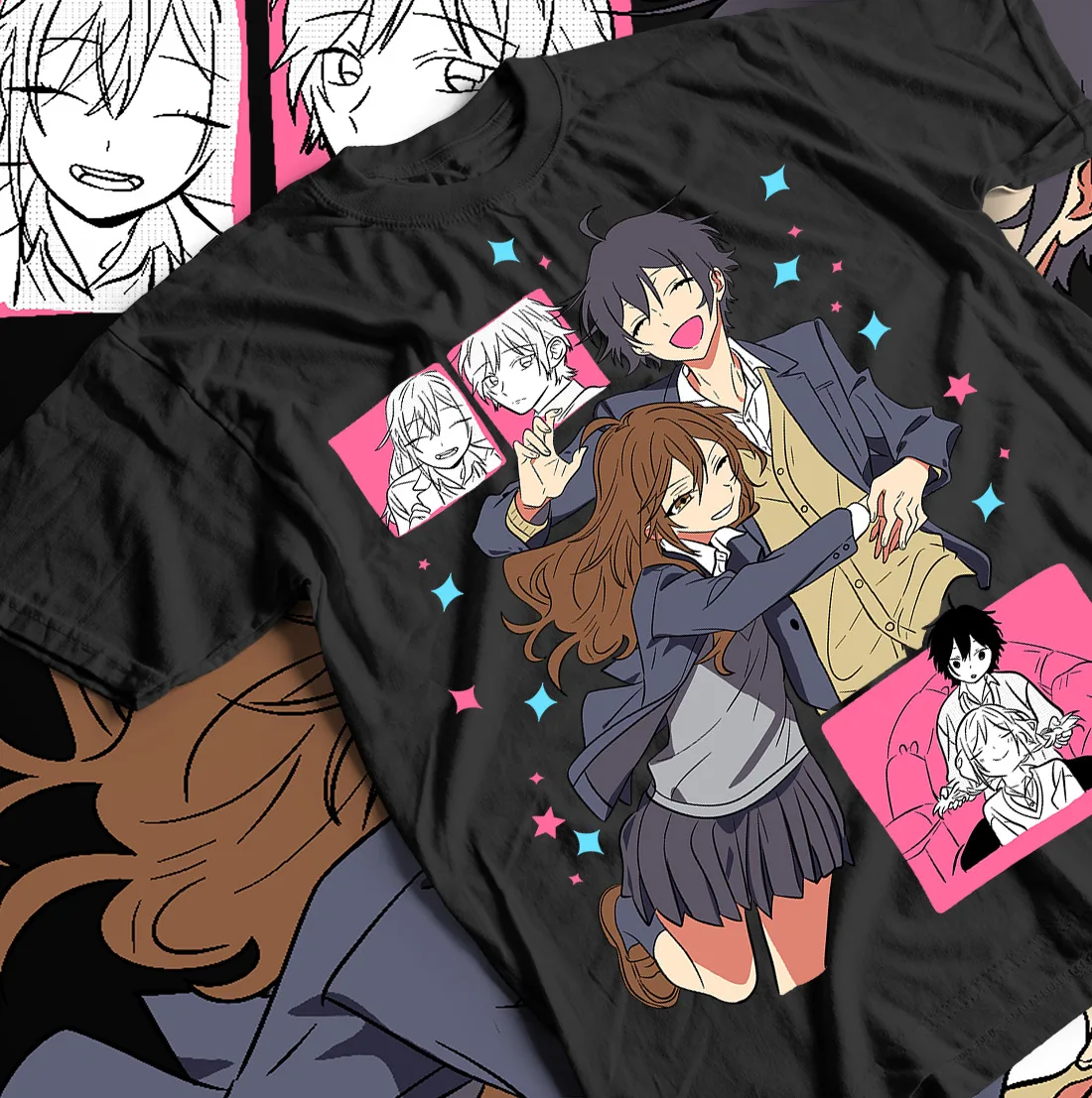 T-shirt japonais Hori-san to ata yamura-kun, chemise Kawaii, cadeaux Horimiya, toutes tailles