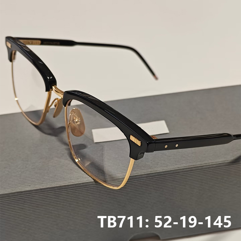 New York hommes carré affaires titane acétate lunettes cadre tb711 marque de mode concepteur ultra-léger lunettes optique Spectacle