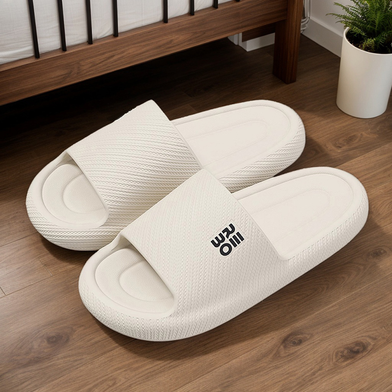 Semelle souple Eva maison pantoufles femmes intérieur muet antidérapant salle de bain diapositives Couple léger été plage tongs sandales plates