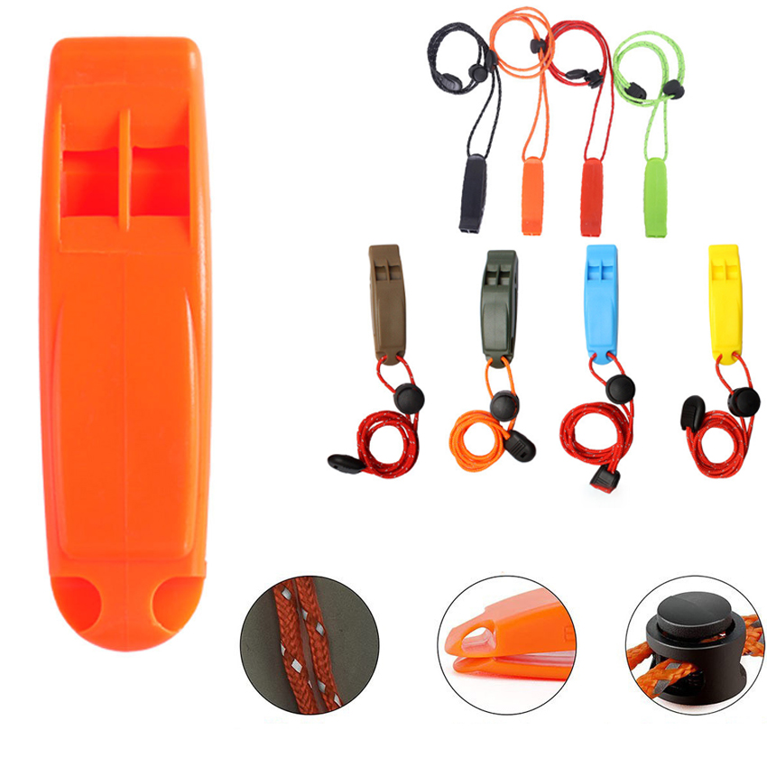 Dual-Frequency Survival Whistle, Emergency Safety Whistle, Dolphin Sound Storm Whistle with Anti-Loss Clip, for Outdoor, Hiking.