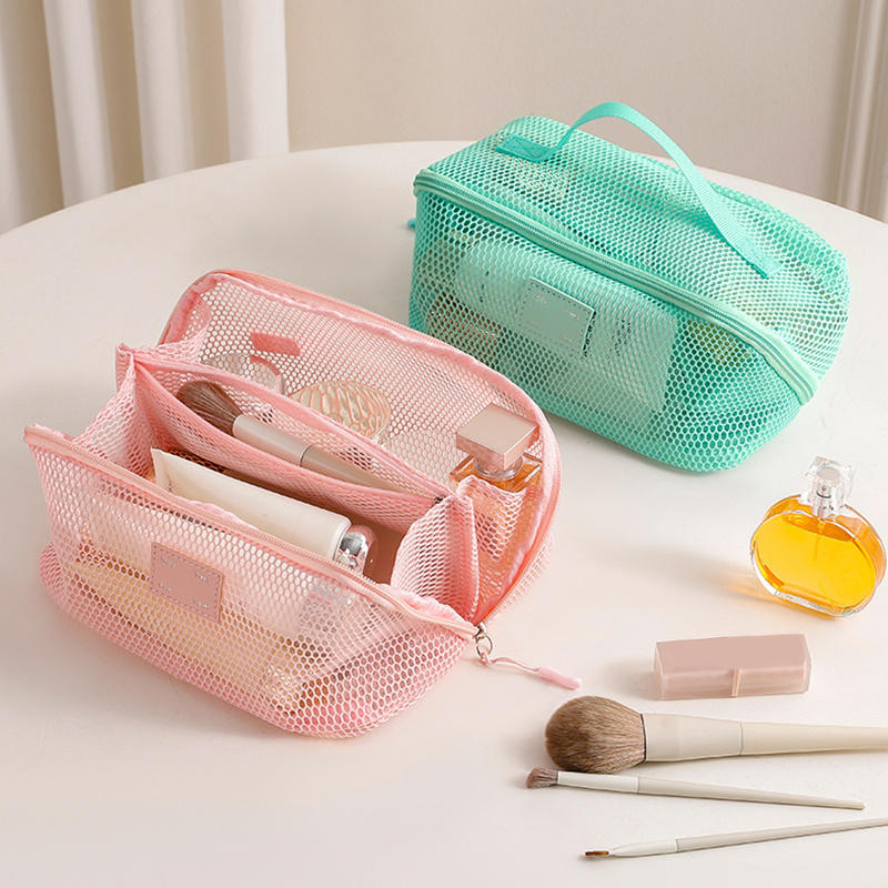 Tas Perlengkapan Mandi Wanita Organizer Rias Wajah Kantong Penyimpanan Kotak Rias Penyimpanan Rias, Tas Kosmetik, Tas Organizer untuk Ritsleting Perjalanan