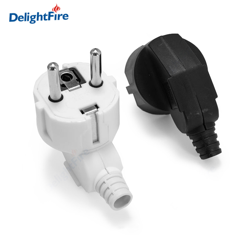 Adaptador de enchufe europeo de repuesto, 16A macho, Francia, Corea, Alemania, enchufes de CA, enchufe de pared Schuko Euro recargable para Cable de alimentación