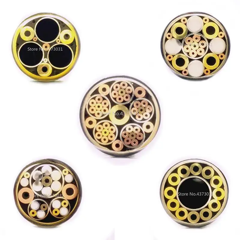 17 Arten Design 8 mm Mosaik-Pin-Nieten für DIY-Messergriff, Schraube, dekorieren, exquisiter Stil, Messergriff, Werkzeugnieten, Länge 9 cm