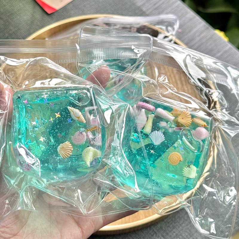 ของเล่นบีบมาลโทสแบบนุ่ม ของเล่นบีบรูปดาวใส ของเล่นบีบสัมผัสแบบโอเชียน ของเล่นคลายเครียด สำหรับเพื่อน ของขวัญคริสต์มาส