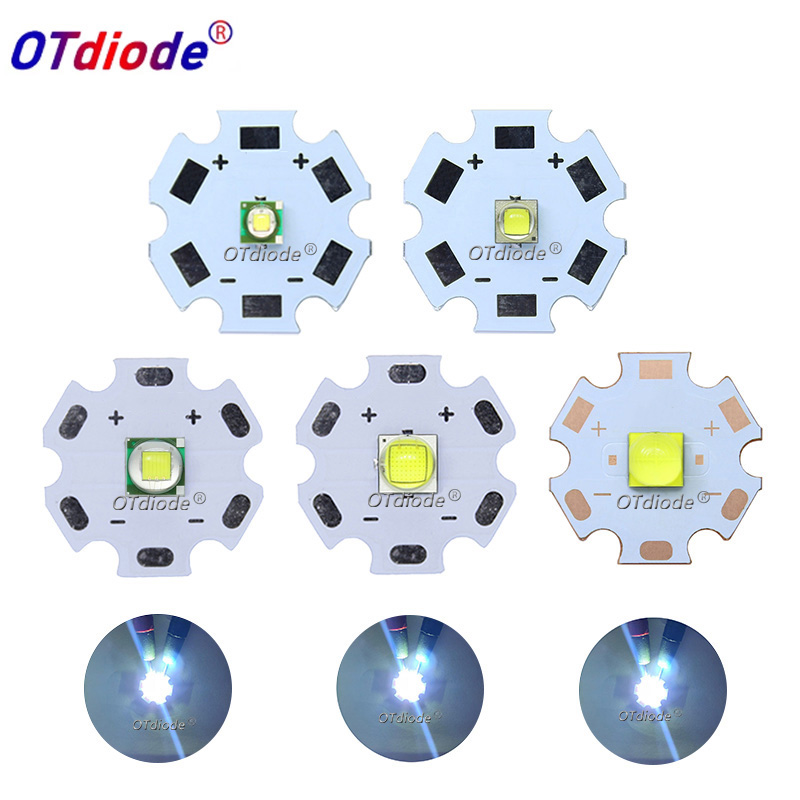 Cuentas LED 3W 5W 10W 18W luz 3V 6V XPPE XPG2 5050-L2 XMLL2 XHP50 T6 Chip lámpara blanca fría DIY para linterna iluminación del coche