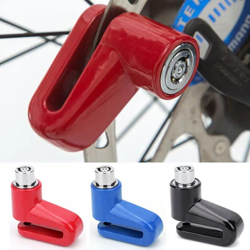 Candado de freno de disco de rueda antirrobo para motocicleta, bloqueo de rueda de disco de seguridad, candado de bicicleta de carretera de montaña con llaves