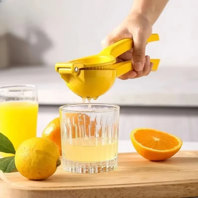Clip manual para limón, utensilios de cocina creativos, exprimidor manual de limón colorido, no se deforma fácilmente, mini clip portátil para limón para el hogar