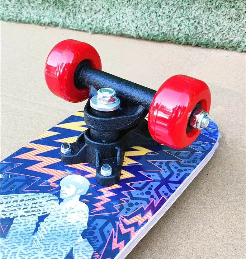 เยาวชนเด็กสเก็ตบอร์ด Maple Double Rock สเก็ต Board Patin สเก็ตเด็กสเก็ตบอร์ดสติกเกอร์การ์ตูนเด็ก Griptape Longboard