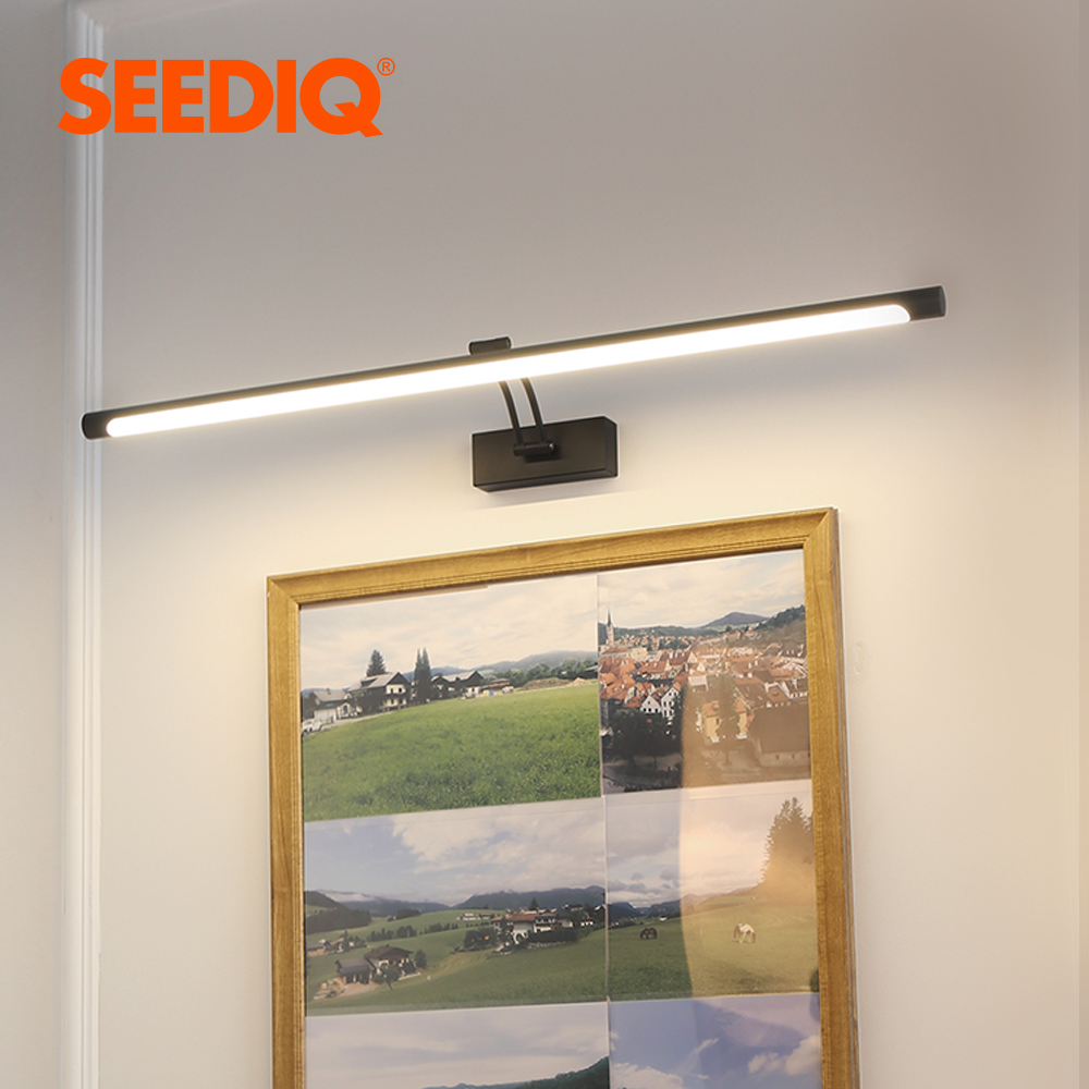 Applique Murale LED au Design Moderne, Disponible en Noir et Argent, Luminaire Décoratif d'Nik, 80/100cm