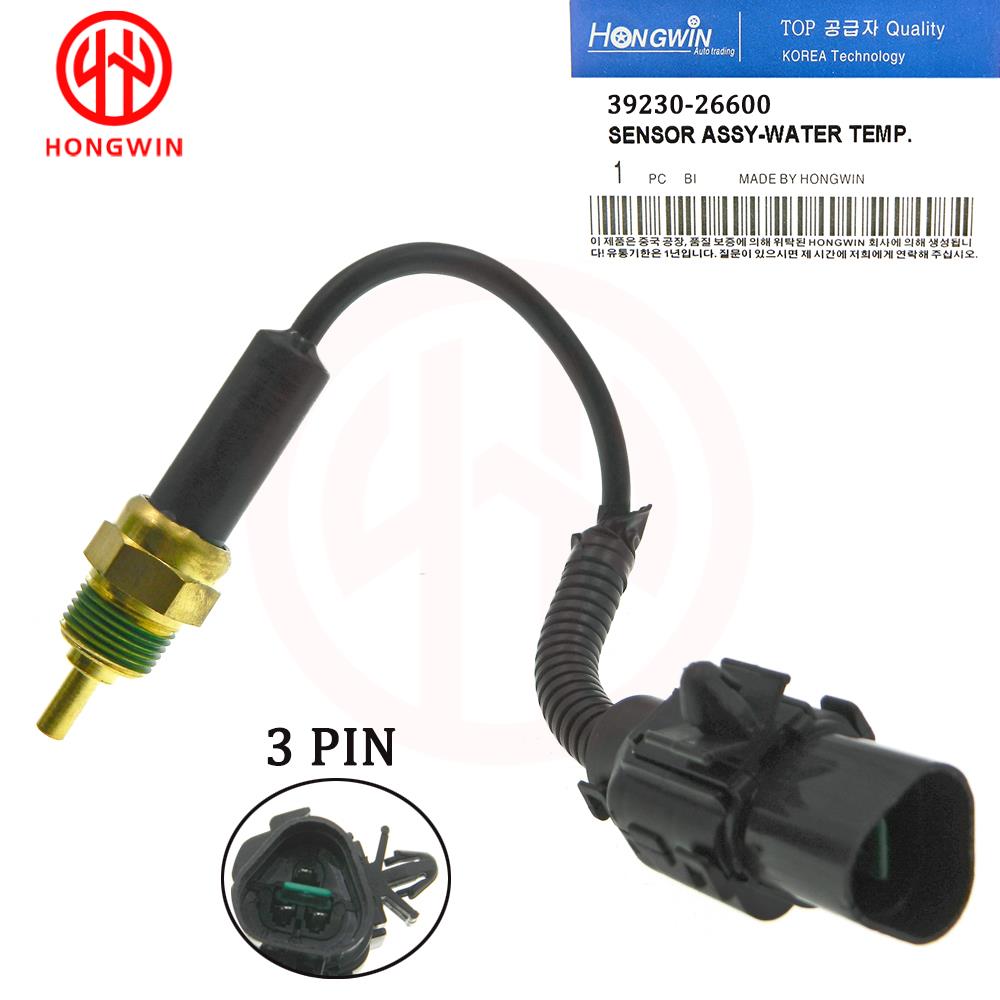 Capteur de température de liquide de refroidissement moteur, Assy pour Hyundai Accent, 1.6L, L4, 39230, 26600, 2001, 2002, 2003, 2004, 3 broches, 2005, 39230, 26600-392302