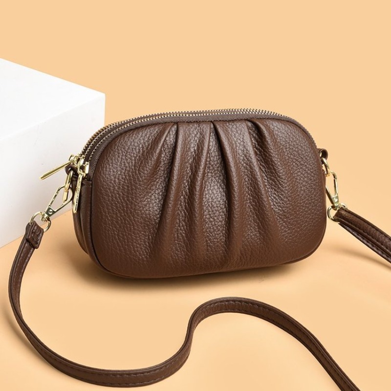 Novedad 2026: Monedero de gran capacidad estilo coreano con textura, bolsa de cosméticos, cartera con doble cremallera y bolsillo.