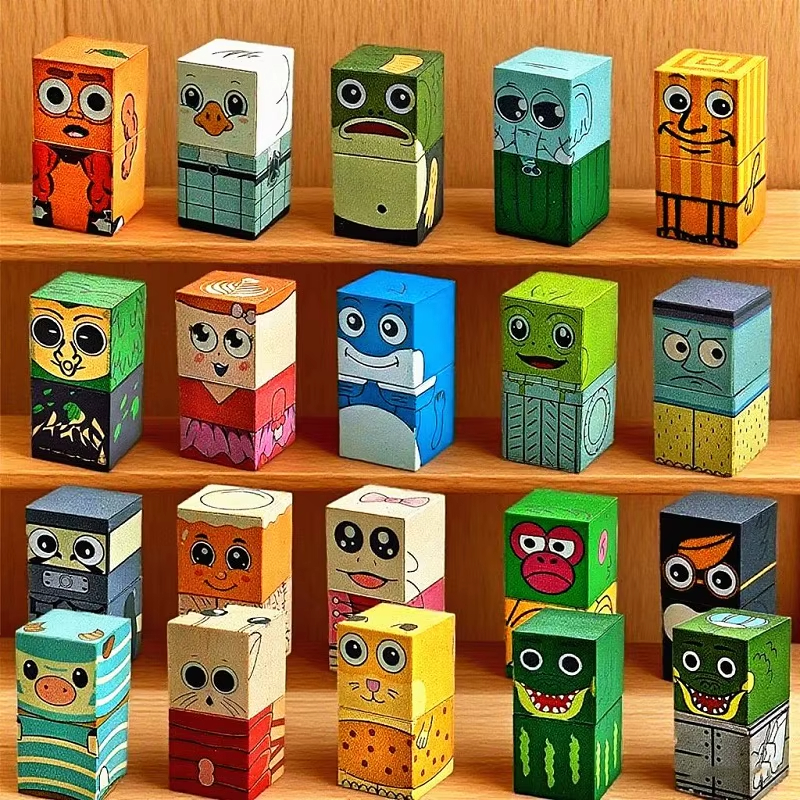 AI character magnetic building blocksahur assembly building blocks character building blocks tabletop game