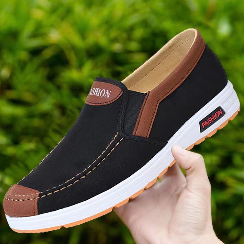2025 primavera e autunno uomo moda scarpe casual tendenza scarpe di tela copri piedi uomo scarpe leggere morbide spedizione gratuita