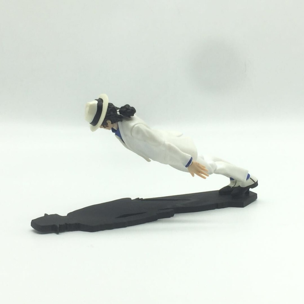 En stock: Figura de acción articulada de Michael Jackson Smooth Criminal Moonwalk, modelo de juguete Michael Jackson MJ Thriller