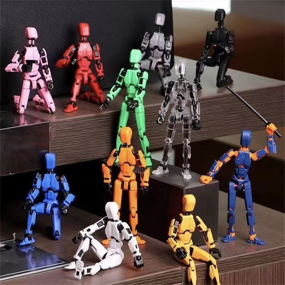 DIY 13 acción multiarticulado móvil Shapeshift Robot 3D impreso maniquí maniquí modelo de acción simulada decoración del hogar figuritas para niños