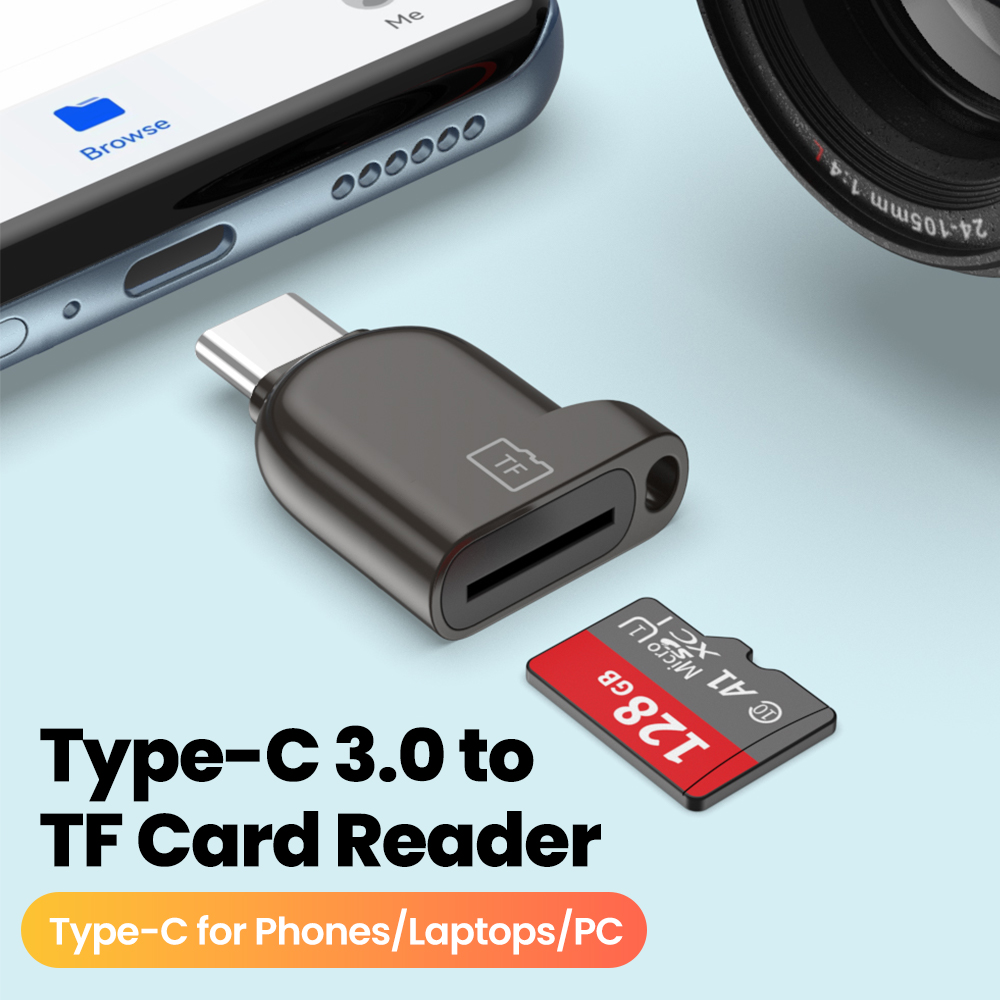 Type-C 3.0 naar TF SD Micro-kaartlezer USB C Externe opslag Geheugenkaartlezer High-speed overdrachtadapter voor mobiele telefoons Laptop