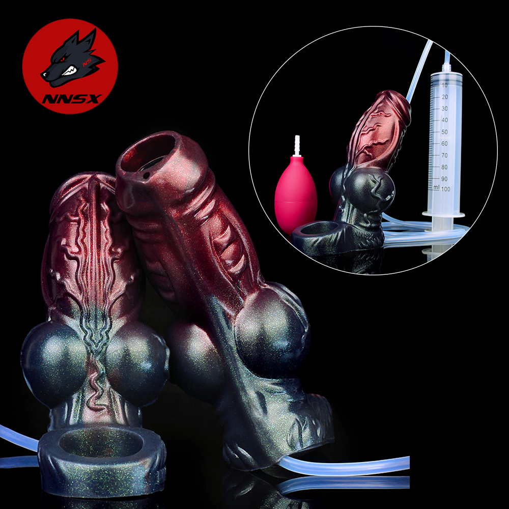 NNSX – manchon de pénis à extrémité ouverte, jouets sexuels pour hommes, retarde l'éjaculation, produits en Silicone pour adultes
