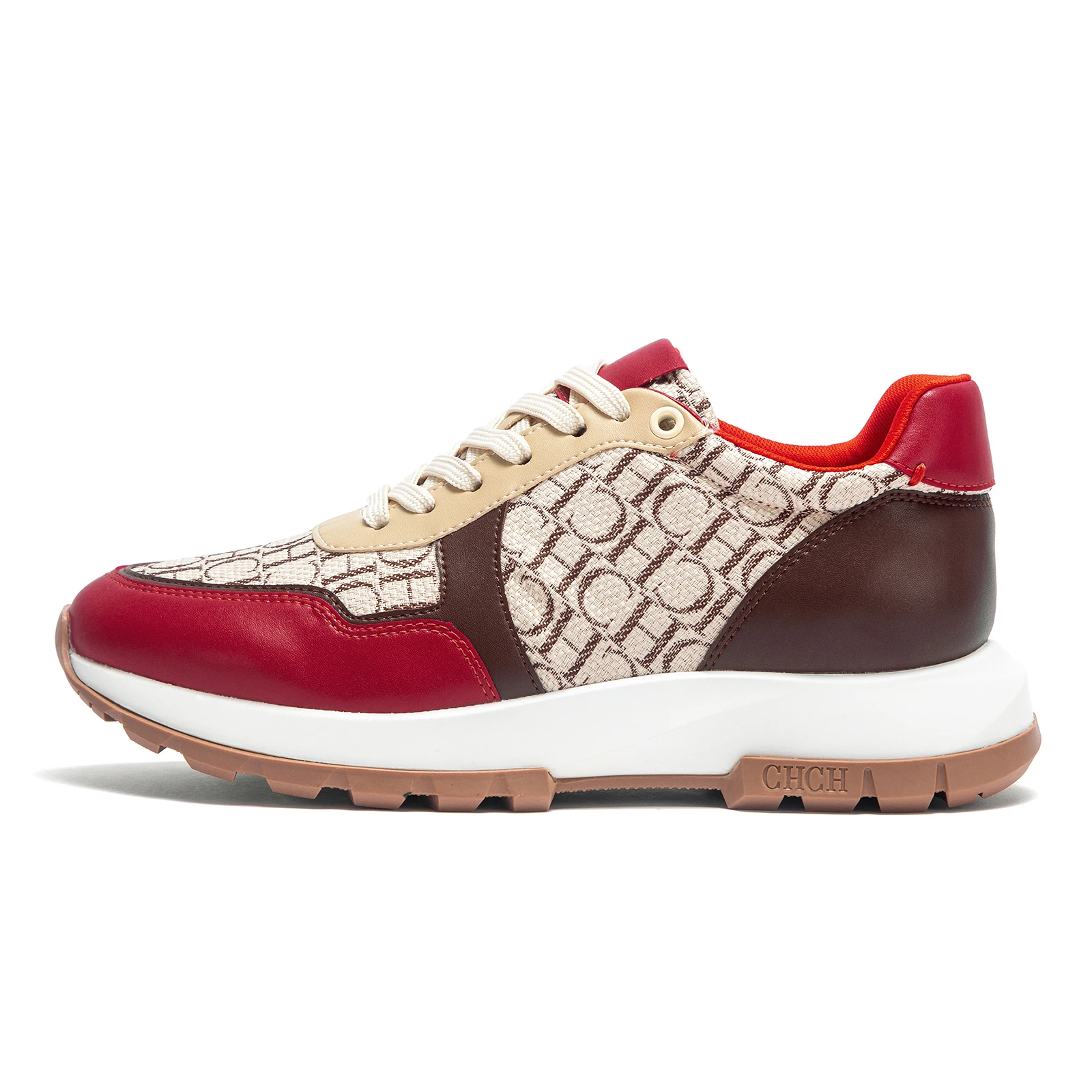 Damskie buty C-H, wulkanizowane, zimowe, nowe, antypoślizgowe, outdoorowe buty do chodzenia, bordowe buty dla dziewcząt, buty studenckie.