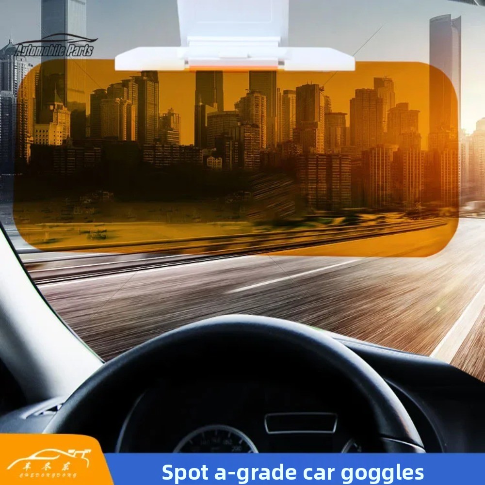2025 parasol para coche, visera polarizada, transparente, Visual, antideslumbrante, espejo diurno y nocturno, parabrisas ajustable, accesorios para coche