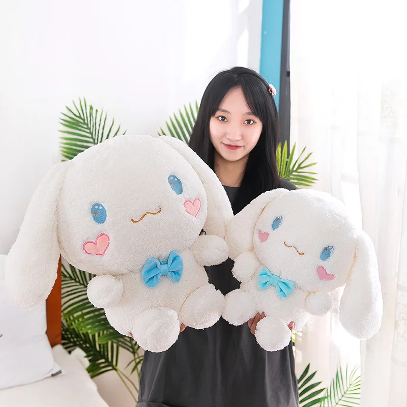 Sanrio Anime Kawaii Cinnamon Roll Super miękka pluszowa poduszka z bawełny Pp Duży rozmiar Sofa dla dziewczynki Zabawki do spania dla dzieci Prezent urodzinowy dla dzieci