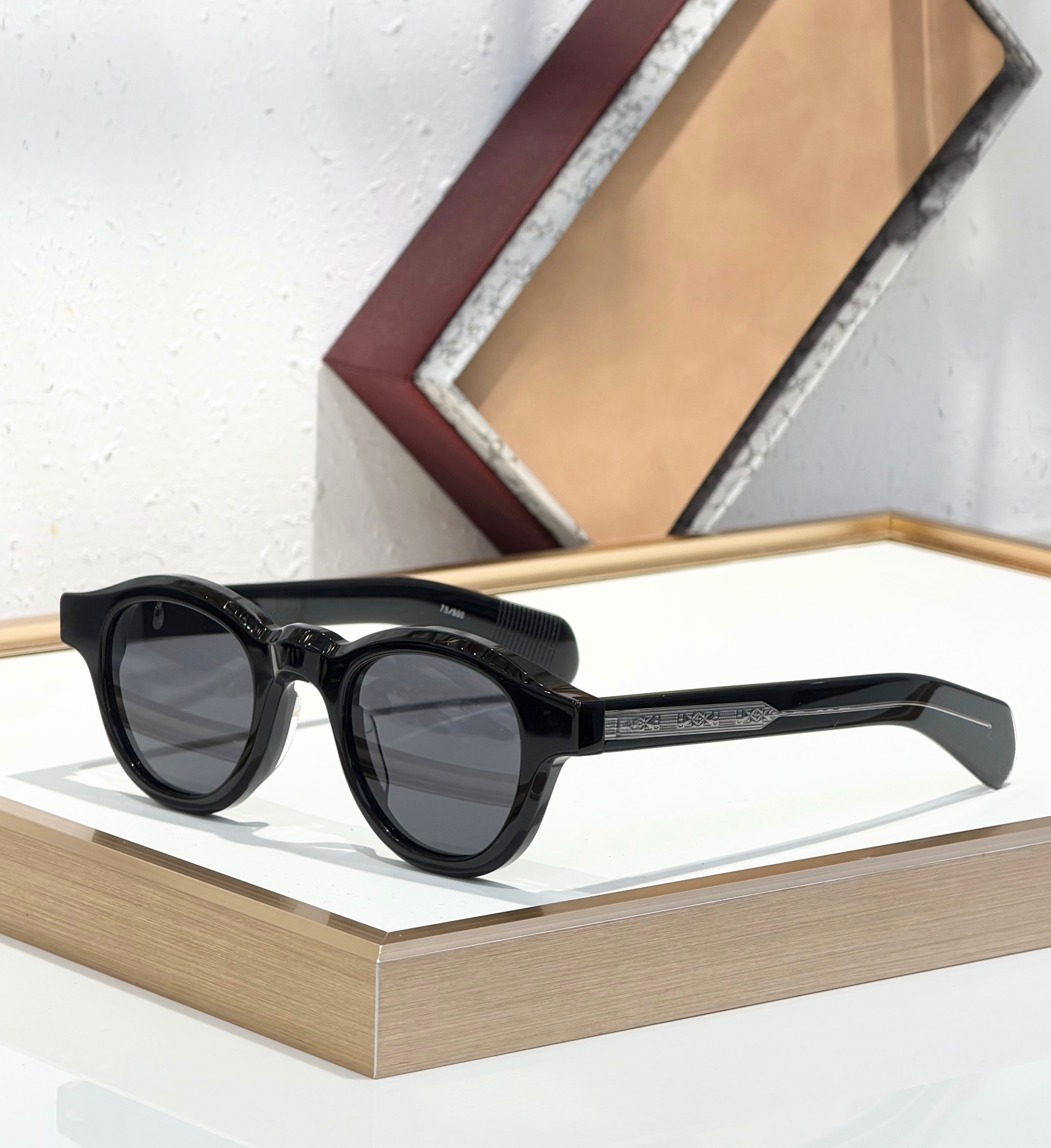 BALZA 47-26 Handmade Sun Glasses Acetate Fiber Fashionable Protective Eyewear for Men And Women