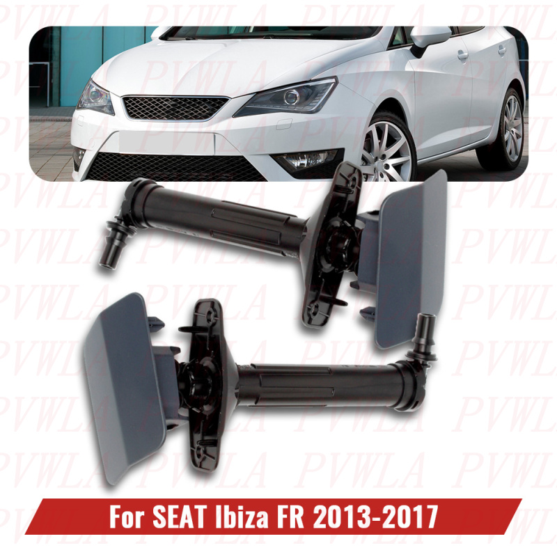 Para Seat IBIZA 2013 2012 2013 2014 2015 2016 2017 Cilindro Elevador de Lavafaros, Boquilla de Pulverización y Tapa de Boquilla Sin Pintar