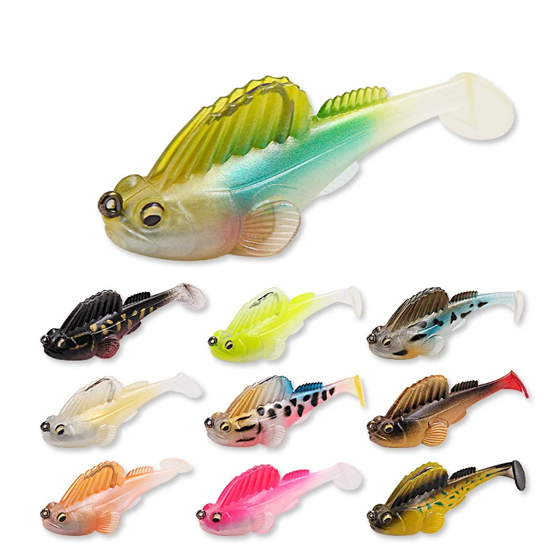 Drop Shot wackeligen weichen Plastik köder zum Angeln locken Sea Me Ga Bass Dark Sleeper Swimbait Angel gerät Shad Barsch Hecht Wobbler