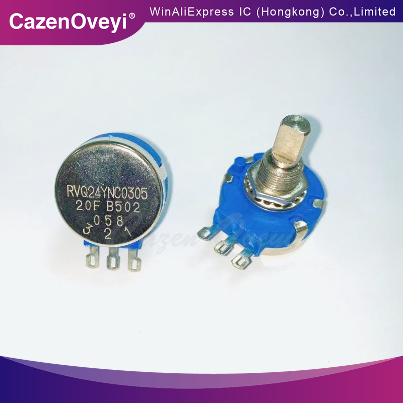 1 pieza RVQ24YNC0305 20F B502 5K potenciómetro 360 grados