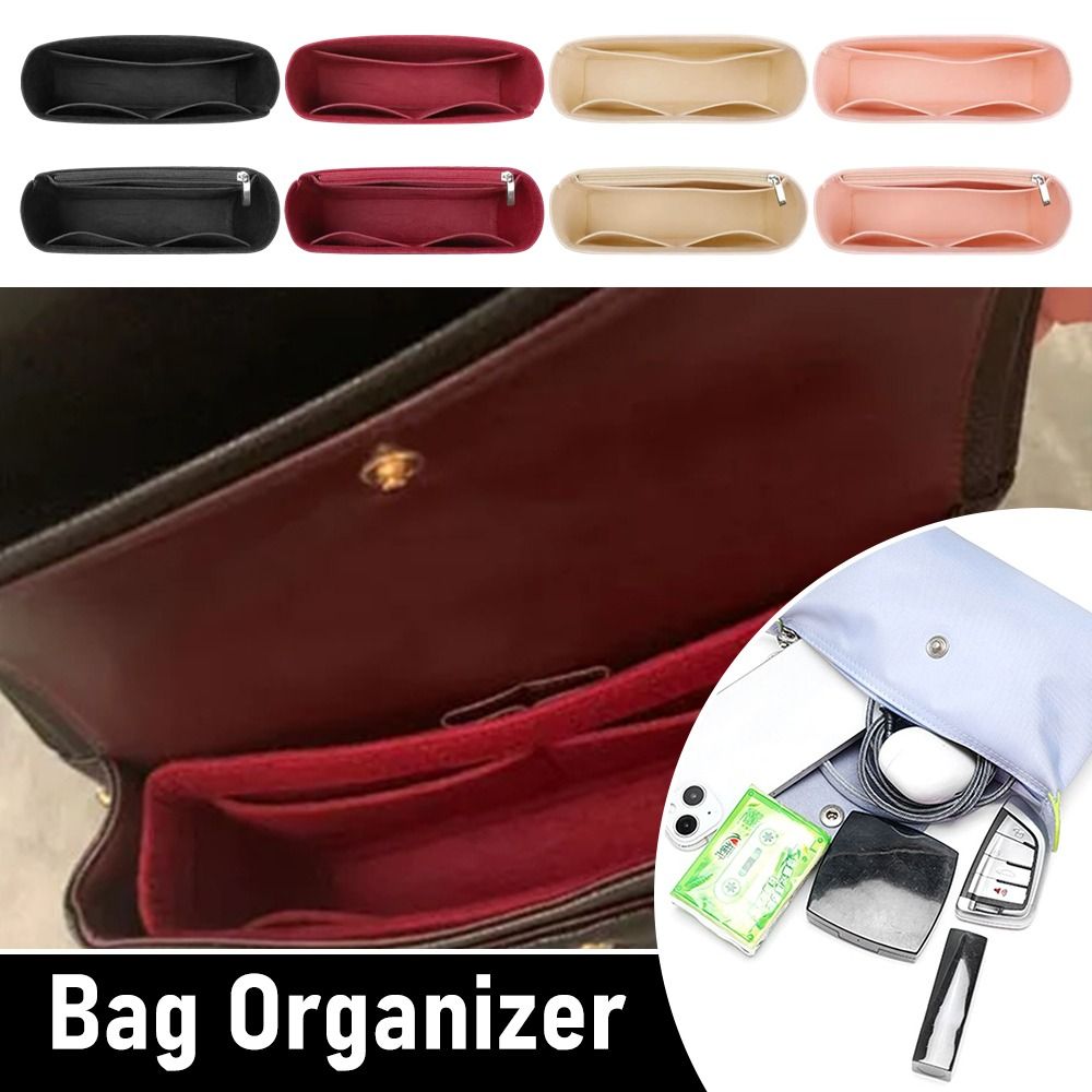 1 шт., сумка-органайзер с несколькими карманами для Longchamp, мини-сумка для хранения, сумка-вкладыш, фетровая сумка-вставка, сумка-вкладыш
