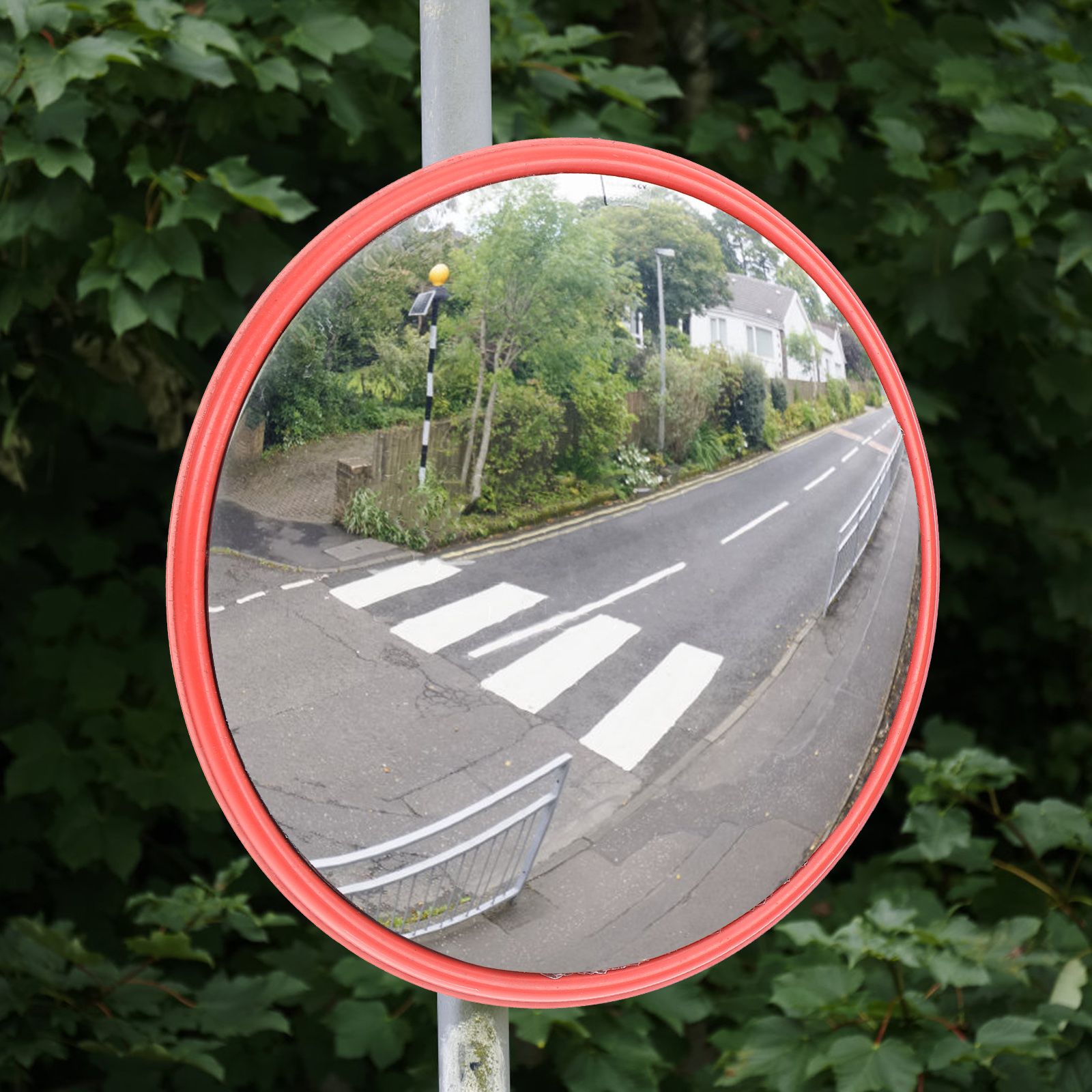 Espejo de tráfico convexo Espejo de esquina de 30 cm para punto ciego, garaje, almacén, negocios, oficina y seguridad del tráfico, seguridad