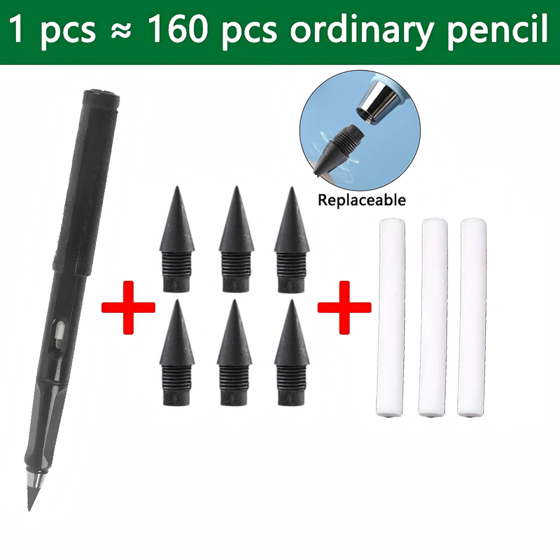 10 pièces/ensemble illimité éternel nouveau crayon sans encre écriture crayon magique pour l'écriture Art croquis papeterie kawaii stylo fournitures scolaires