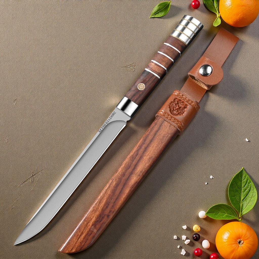 1/2/3-teiliges Fleischmesser-Set – M390 Edelstahl 62HRC, ultrascharfe Klingen, geeignet zum Schneiden von Obst und als Metzgermesser