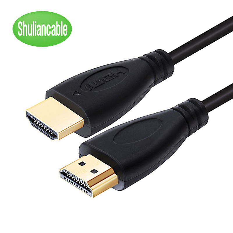 Kabel HDMI SHULIANCABLE High Speed z pozłacanymi wtykami, męski-męski, 1m 1.5m 2m 3m 5m do telewizorów HD, XBOX, PS3, komputerów