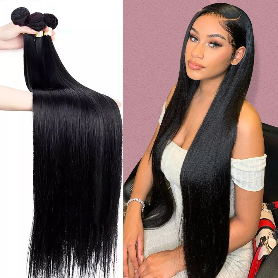 12a Recht Menselijk Haar Bundels 30 Inch Rauw Haar Bundels Lange Dikke Natuurlijke Bundels Goedkope Braziliaanse Haarweefsel Extensions 100G