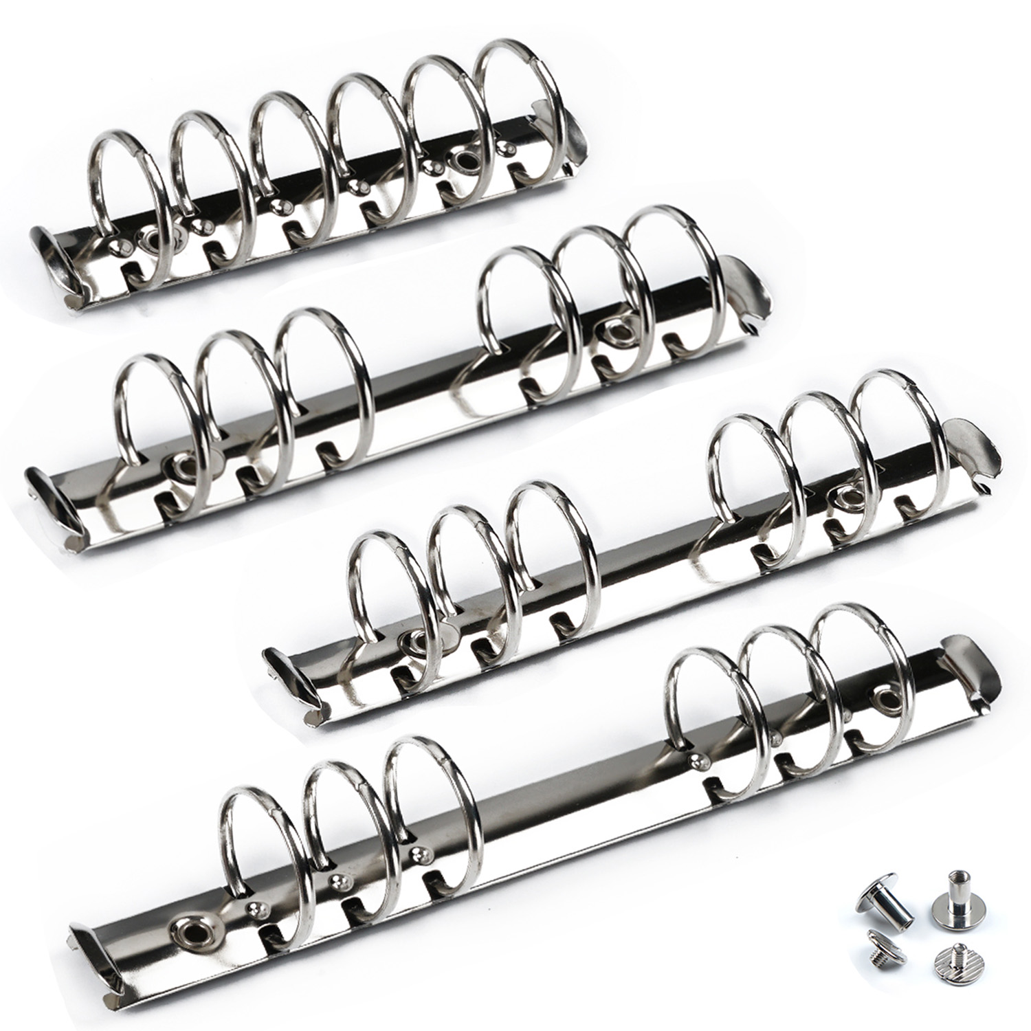Clips de carpeta de anillas de Metal de alta calidad para cuaderno de hojas sueltas, anillos de carpeta A5 Personal A6 A7 desmontables para accesorios de planificador