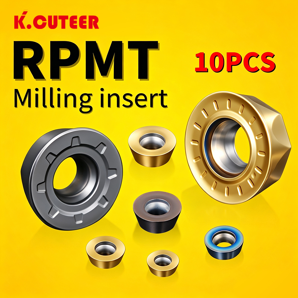 Fresagem interna Torneamento Torno Ferramenta, Inserção De Carboneto, Fresa, Ferramentas CNC, RPMT08T2, RPMW1003, RPMW1204, RDMW1605