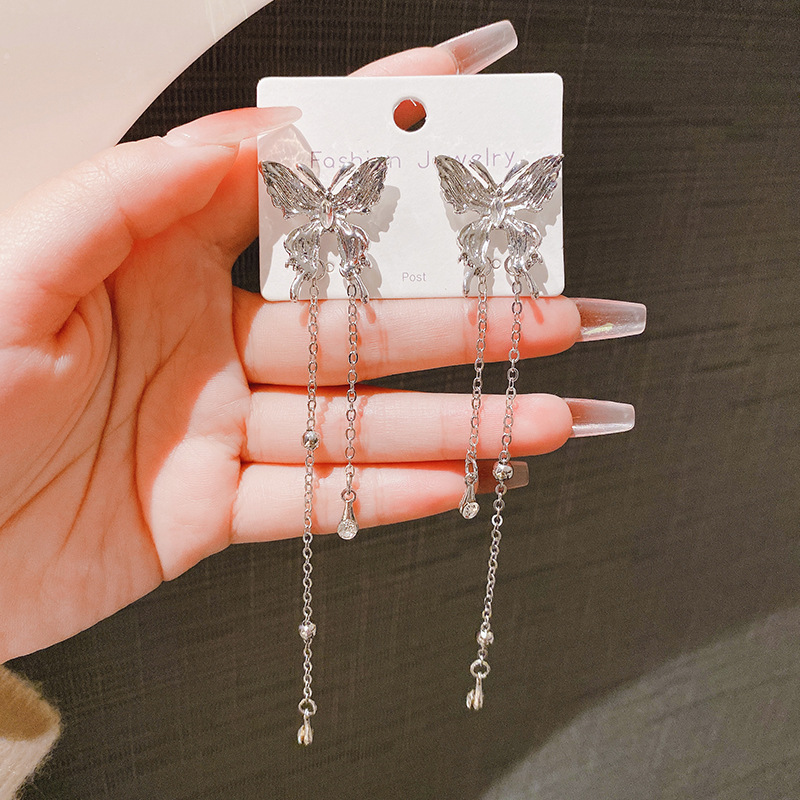 Boucles d'oreilles à pampilles en perles de style long pour femmes, bijoux personnalisés, cadeau de fête des travailleurs