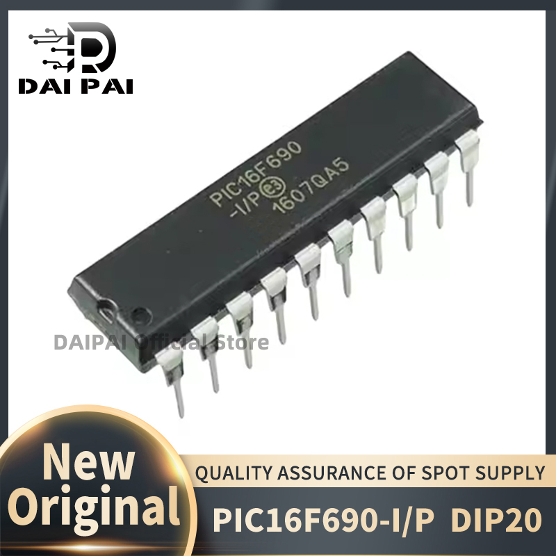 (10 Pz/lotto) 100% Nuovo originale PIC16F690-I/P PIC16F690 I/P PIC16F690 -I/P DIP-20 Chipset