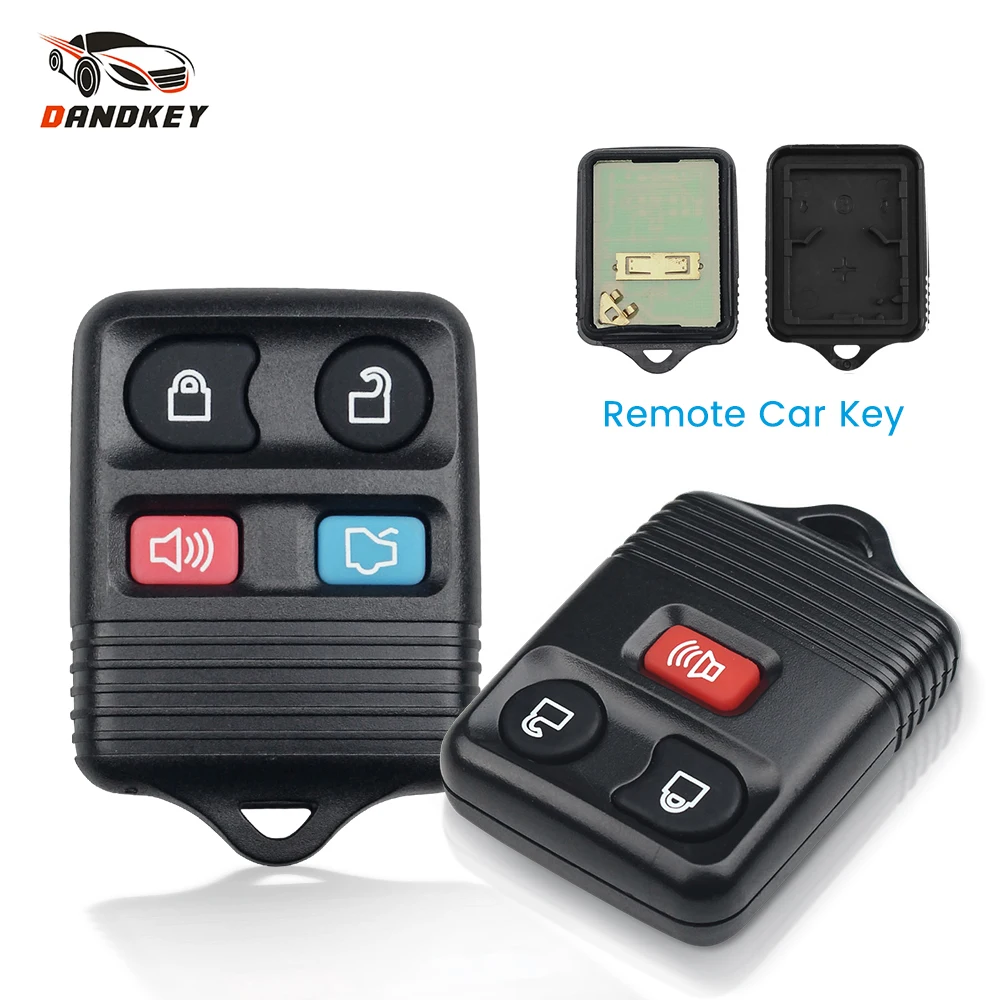 Dandkey Fob 3/4 przyciski 315MHZ obudowa pilota z kluczykiem samochodowym dla Ford Focus Escape Explorer Taurus 1998-2010 nadajnik samochodowy
