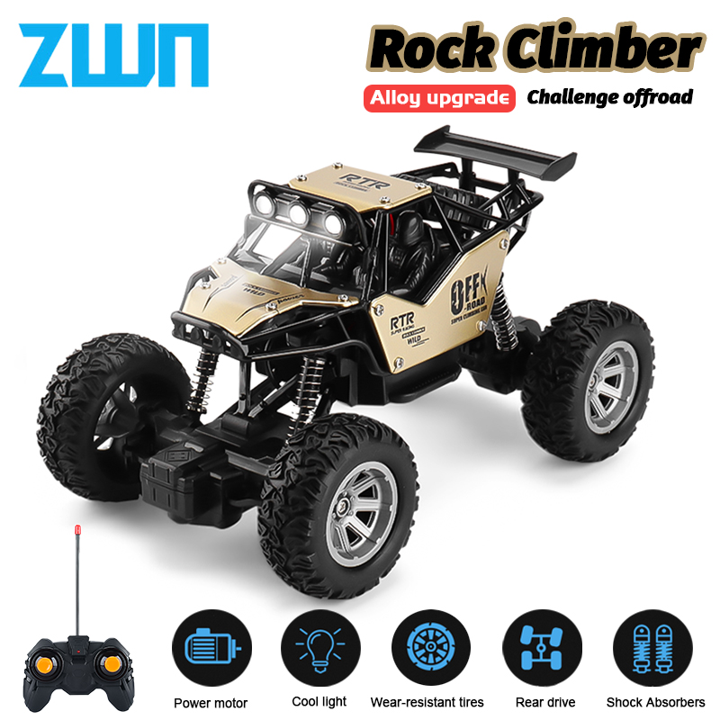 ZWN 1:20 RC รถที่มีไฟ LED 2.4G วิทยุรีโมทคอนโทรลรถยนต์ Buggy Off-Road Control รถบรรทุกของเล่นเด็กสําหรับของขวัญเด็ก
