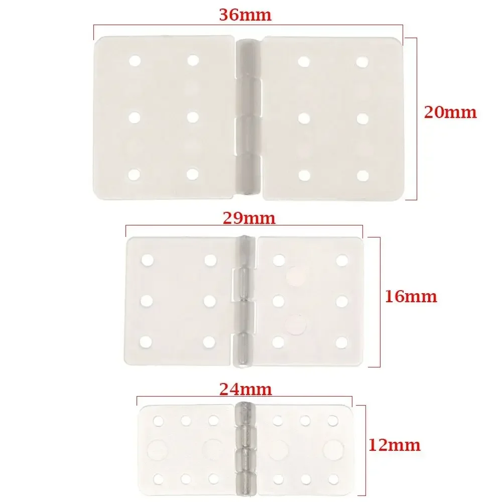 10/20 Stück 3 Größen Nylon festgestecktes Scharnier für RC-Flugzeuge Querruder-Verbindung Aeromodelling-Modell DIY-Zubehör KT Su27 Starrflügel