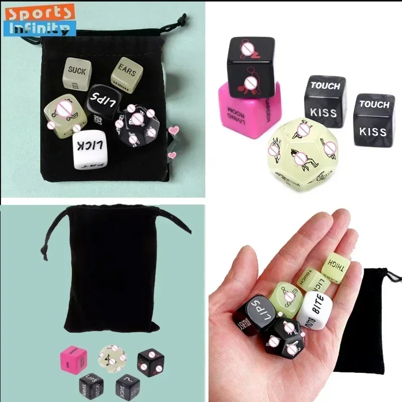 Набор цветных кубиков Date Night Dice Game Idea Романтическая пара Date Night Game Action Decision Dice Games for Couple Sex Dices
