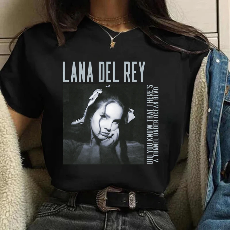 Hip Hop Lana Del Rey Ldr żeglarstwo grafika T Shirt unisex Harajuku kobiety w stylu Vintage koszulka z krótkim rękawem Streetwear koszulka damska