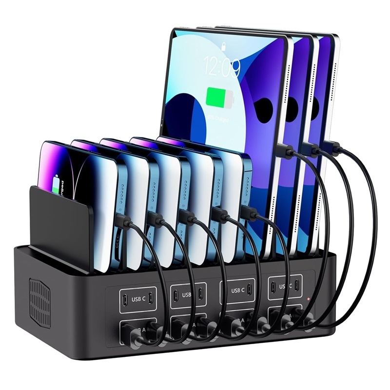 Uniwersalna ładowarka USB 150W, 16 portów USB typu C, szybka stacja ładująca, podstawka na tablet do Ipad Iphone 17 16 15 14 13 Pro Max Samsung