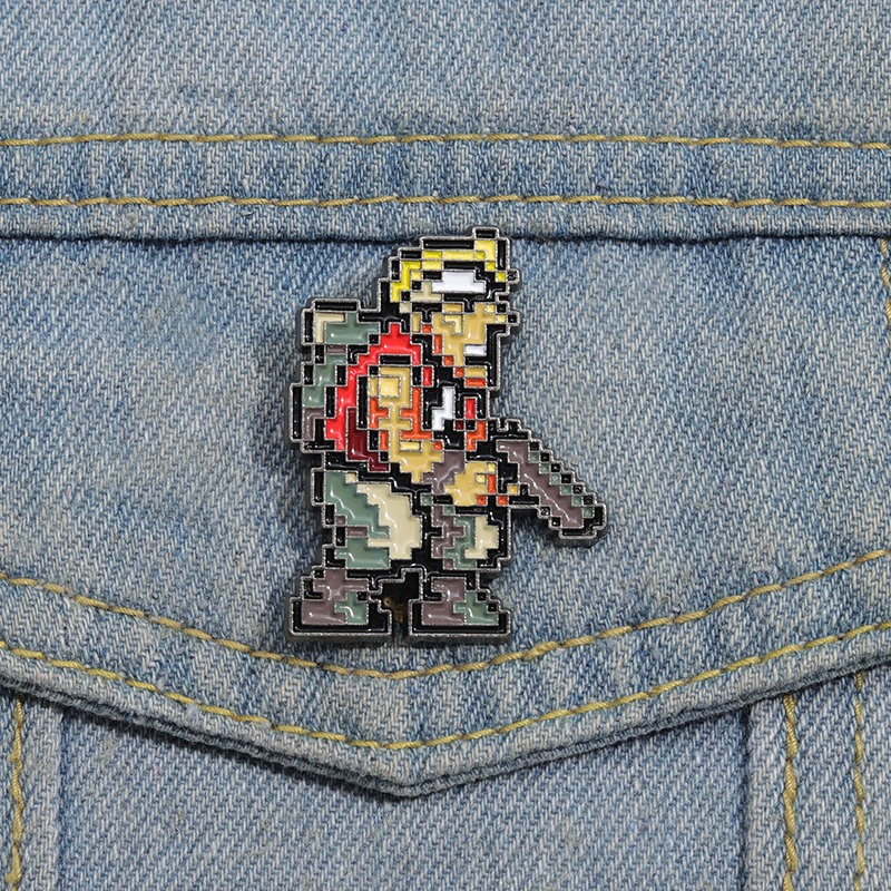 เกมยิง Pin Cool Enamel Pin เข็มกลัดผู้ชายกางเกงยีนส์เข็มกลัดเข็มกลัดสําหรับเสื้อผ้าป้ายเครื่องประดับอุปกรณ์เสริมแฟนอะนิเมะของขวัญ